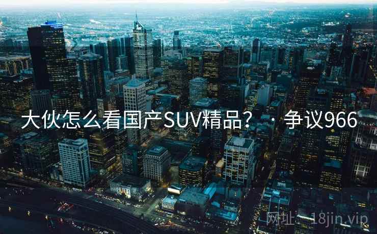 大伙怎么看国产SUV精品? · 争议966  第2张 大伙怎么看国产SUV精品? · 争议966  第2张