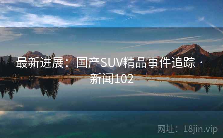 最新进展:国产SUV精品事件追踪 · 新闻102